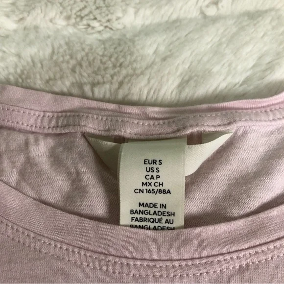 H&M Women’s Pink T-shirt Size Small - Picture 5 of 6